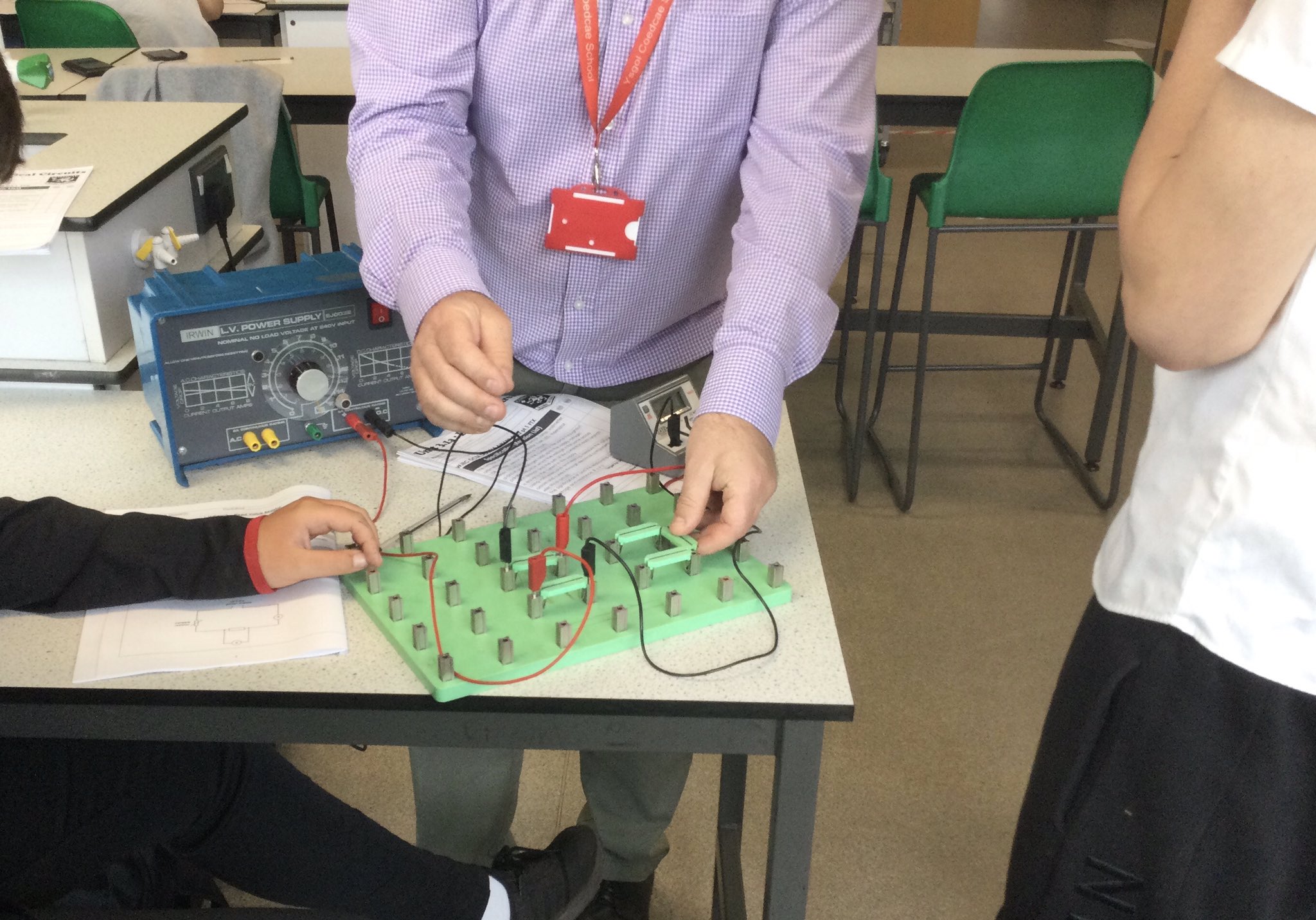 Coedcae School on Twitter "Year 9 studying electrical circuits in
