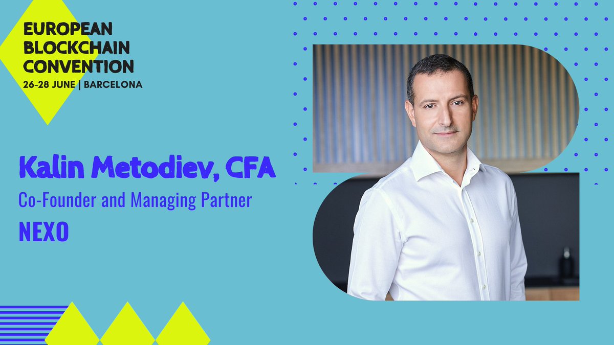 .<a href="/Kalin_M7/">Kalin Metodiev, CFA</a>, Co-Founder and Managing Partner at <a href="/Nexo/">Nexo</a> will be speaking at the 7th European Blockchain Convention.

Kalin's professional focus has always been directed towards investor wealth maximization and company growth.

Very happy to have you on board, Kalin!🚀
