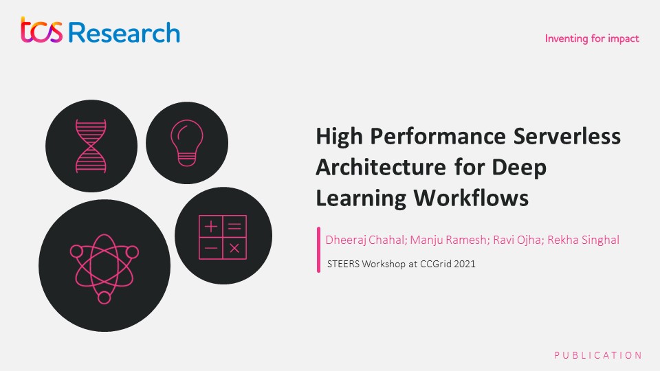 TCSResearch's tweet photo. At IEEE/ACM #CCGrid 2021, our researchers presented a methodology &amp; high-performance architecture for migrating #DeepVision algorithms &amp; model-based applications to a #serverless computing platform on the cloud. #ResearchPaper - https://t.co/7YZlNt9ISX

#Research #Computing #TCS https://t.co/HE9KWNCWLB
