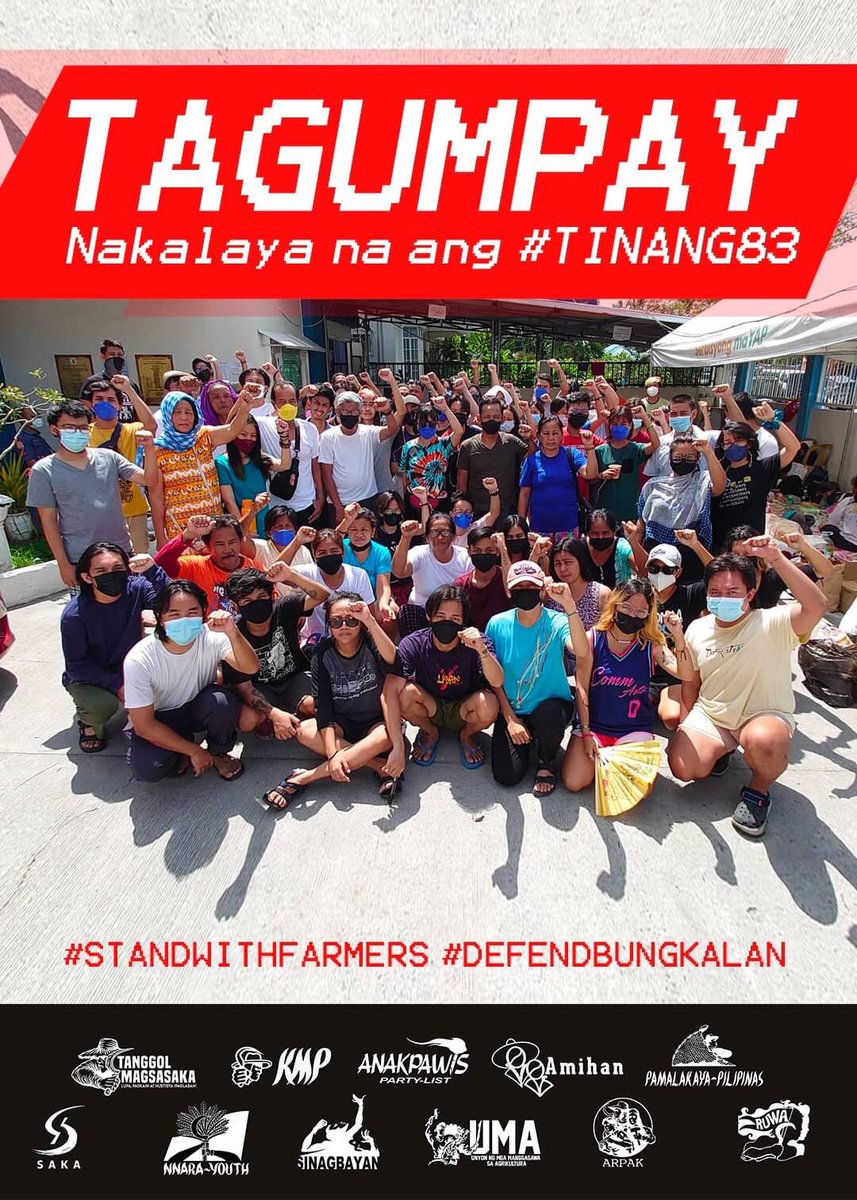 nikkiluna's tweet photo. police can arrest an elderly environmental defender, arrest 92 food advocates &amp; artists supporting farmers.But couldn’t arrest suv driver who deliberately ran over a guard,waited for his surrender w/ his parents +presscon Photos @gmanews @onenewsph @karapatan @PilipinasSaka https://t.co/PpEhrKL0cx