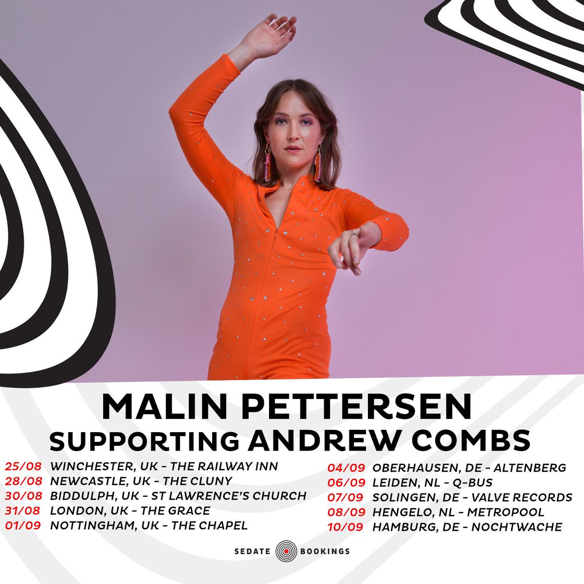 MalinPettersen's tweet photo. I am so exited and very very grateful. Such a fan of @andrew_combs ’ art in all it’s forms and can’t wait to support his music in Europe this fall. https://t.co/NT2l8JyK6j