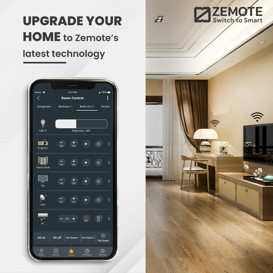 ZemoteSmartHome's tweet photo. Your home to will be prepared for all the latest technology with Zemote.

Website link: https://t.co/tCEZlqQ10A 

#zemote #zemotehomeautomation #homeautomation #zemoteapp #zemotehomeautomationsystems #homeautomationindia #homeautomationsystem https://t.co/RAH6oOUhWr