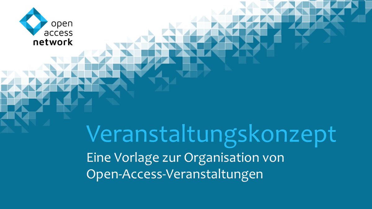 openaccessnet's tweet photo. 📢Neu erschienen: Veranstaltungskonzept für Open-Access-Events! Es dient als Vorlage für die Planung/ Durchführung eigener Veranstaltungen und wurde von unseren Organisationsprofis gemeinsam erstellt. 📋Jetzt reinschauen und mit der Planung beginnen: https://t.co/itmyOD8Y0t https://t.co/1d6sIW3HEL