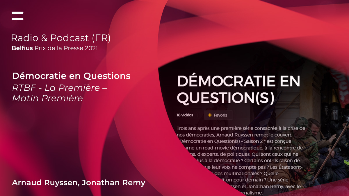 Belfius's tweet photo. Les lauréats de la 59e édition des #Prixdelapresse Belfius seront annoncés le 22 juin.
Découvrez les nominés dans la catégorie "Radio &amp; Podcast (FR)". 
https://t.co/u2HE3gwkFU https://t.co/W0bd3YqYO7