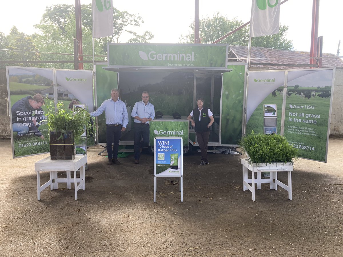 ADAMSIMPER's tweet photo. @GerminalUKAgri are all set up at @theRABDF Down To Earth Regenerative Farming event. Come and visit our stand to talk all things forage☘️ https://t.co/pykiMowYox