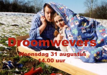 Als afsluiter van de kindervoorstellingen in openluchttheater De Pinkenberg de spannende voorstelling Droomwevers. Een voorstelling vol vaart en humor. Woensdag 31 augustus, aanvang 14.00 uur. bit.ly/3Hnlm4N