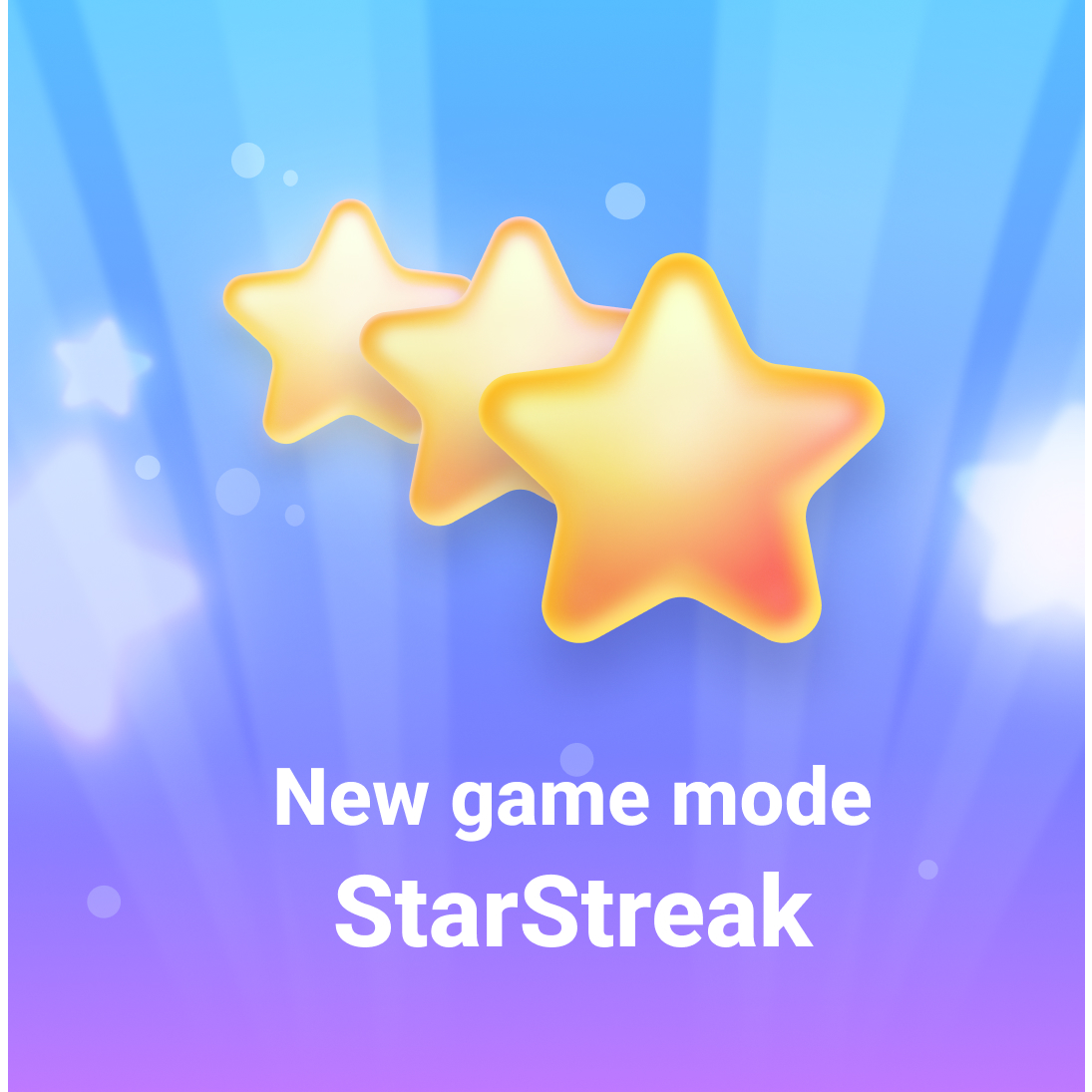 QuizDuel's tweet photo. Finally. ✨ The only byte-sized daily miniquiz with sparkly star collectables and a play-streak count to boost you up the leaderboard. ⭐️ Ready to StarStreak to the top? 👑 https://t.co/sowyq3Nh7q