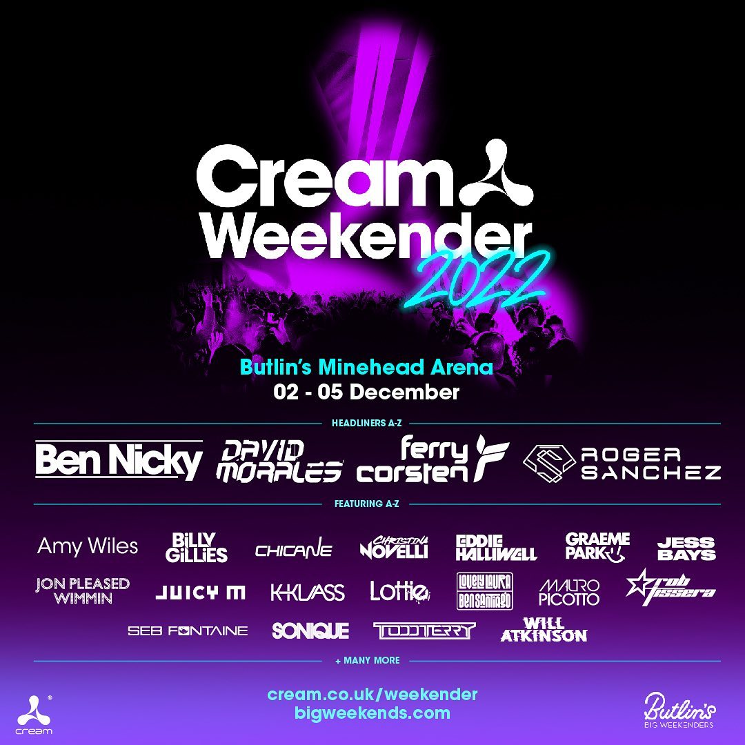 NickChicane's tweet photo. Very excited to be playing Cream Weekender this December in Minehead! 🙌🎉
#CreamWeekender @officialcream https://t.co/y3vFGan6ix
