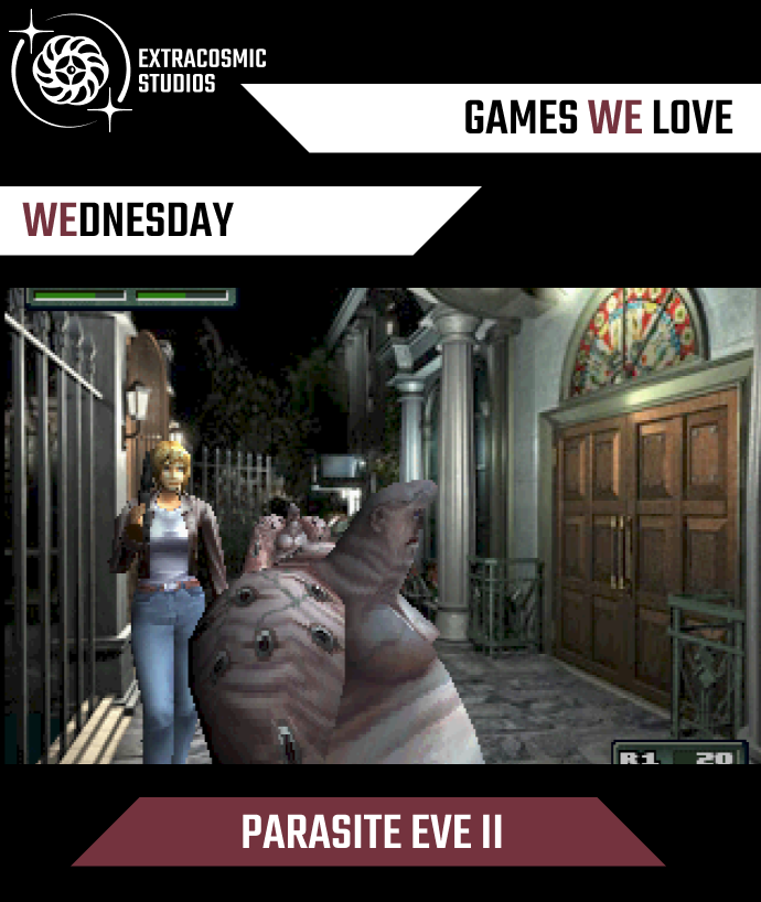 ExtracosmicS's tweet photo. Here is another amazing game we love for this week's #GamesWeLoveWednesday!

With its stunning pre-rendered backgrounds, very detailed character models and their animations, Parasite Eve II is an immersive action-adventure horror game beyond its time.

#Review #PS1 #horror https://t.co/0mbb2ELikg