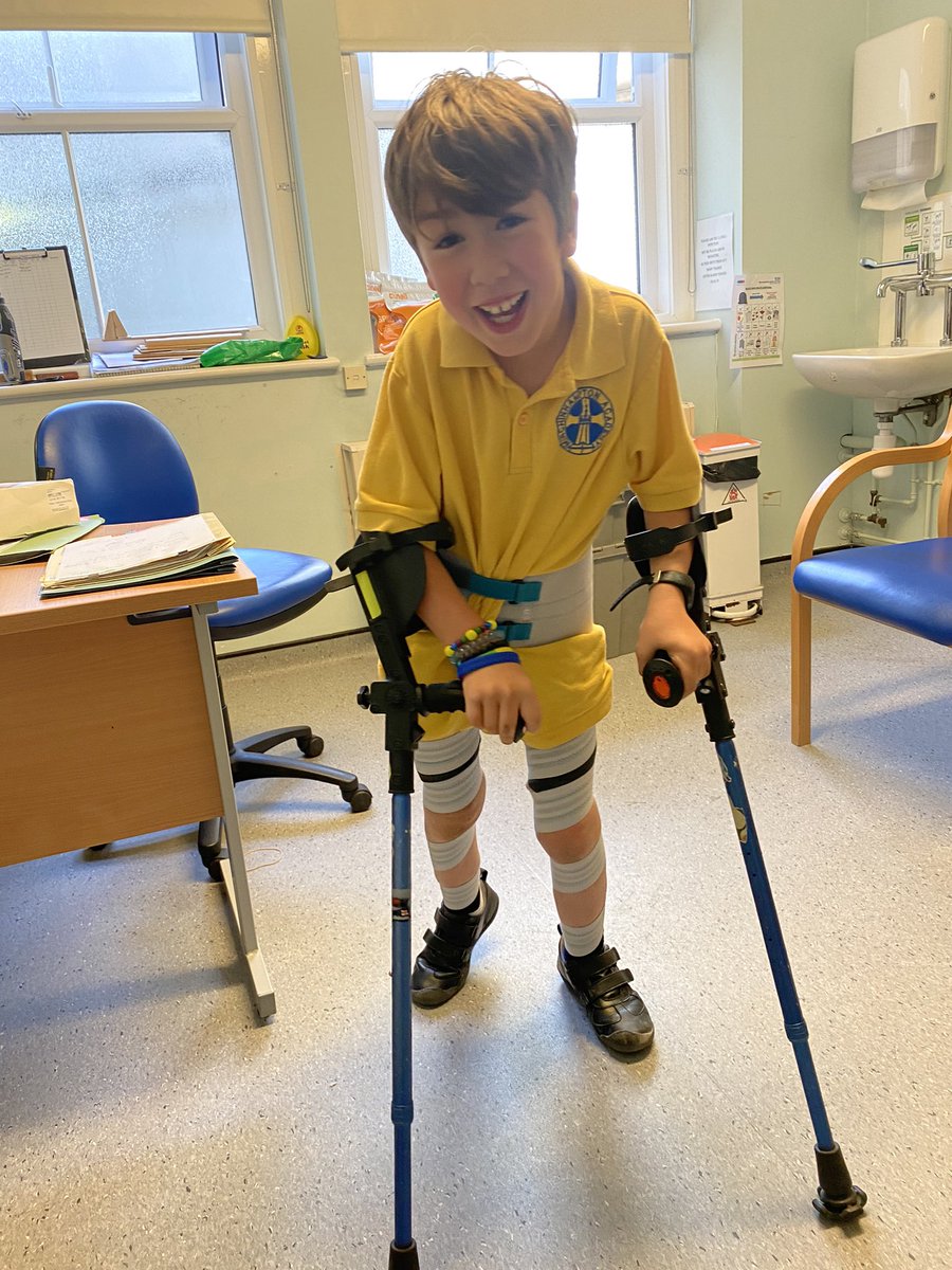 SebbysAdventure's tweet image. Sebby’s latest peice of kit - he’s calling it the Mummy! This should help stop his legs twisting in
