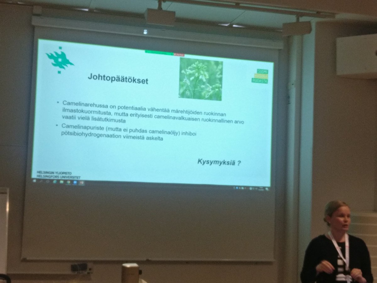KokkonenTuomo's tweet photo. Eri rehuvaihtoehtojen vaikutusta märehtijöiden metaanipäästöihin voi tutkia myös "koeputkessa" (in vitro järjestelmällä). Camelina on myös valkuaisrehuna kiinnostava vaihtoehto. #mtp22 @anni_hbf @helsinkiuni @agrihelsinki #mmtdk https://t.co/L35OrboCV0