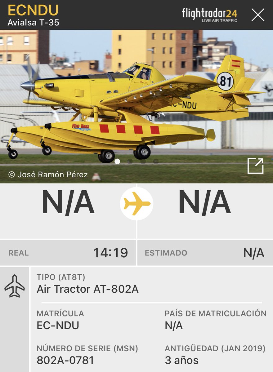 AvistamientosA's tweet photo. 🔴Primeros medios aéreos llegando al 🔥🔥 #IFBaldomar #Lleida #Cataluña 🚁 y 🛩 Airbus Helicopters H125 @PegasusAeroG “EC31” y Air Tractor AT802A Fireboss de #Avialsa “ECNDU”,las cargas de anfibios Pantano de Rialb @IncendiosES @AT_Brif @VOSTcatalunya @InfoEmerg @El_Batefuegos https://t.co/rURLFBqWng
