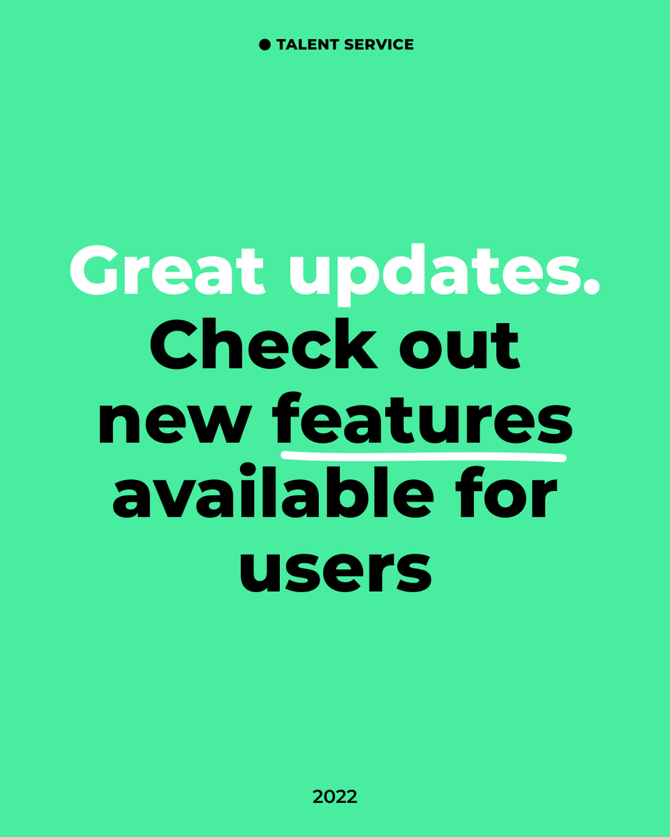 TalentServiceAI's tweet photo. Check out new features on Talent Service!
▪️ The catalog of vacancies is available now
▪️ Talents can apply filters when searching for a job on Talent Service
▪️ Companies can create and edit vacancies in a personal account and catalog of vacancies.
And there’s much more to come! https://t.co/hBP02r2B2h