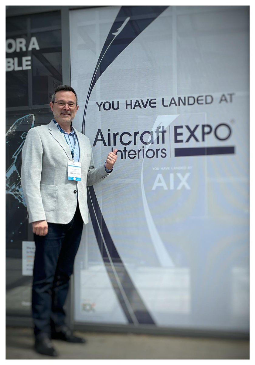 TarmacAerosave's tweet photo. #AIX2022 β’ Our expert in #cabinmodification @Lionel_G_Roques has just landed in Hamburg for #AircraftInteriors Expo. Catch him if you can!
Drop a line to sales@tarmacaerosave.aero and he will call you back!
#AIXexpo #paxex #aircrafttransition #transitionexpert https://t.co/DRYK79CfaL