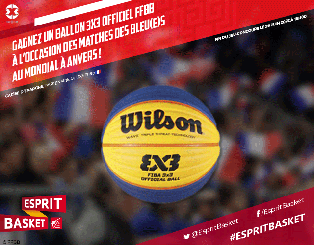 EspritBasket's tweet photo. Nouveau jeu pour tenter de gagner un ballon officiel @3x3Ffbb 👊

Follow + RT pour tenter votre chance !

Et surtout, allez les Bleu(e)s 🇫🇷
#EspritBasket https://t.co/MlPDyWzMcQ