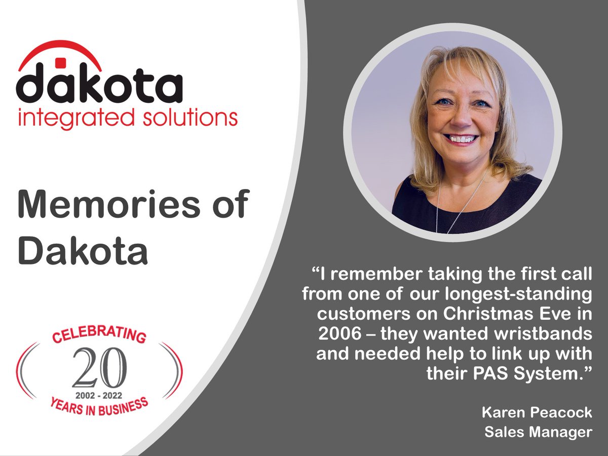 On 21st June we will be celebrating Dakota's 20th Anniversary! Over the course of this week, we are posting a series of 'Dakota Memories' from various members of staff, most of whom have been with the company since it was formed in 2002.