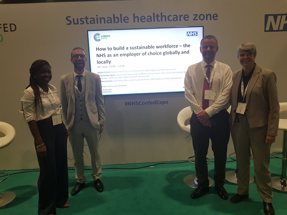 @AcosiaNyanin @hayleycitrine @ColfarSteven @olufunmiajose @stefpoc Pleased to be support the South East and North West team in presenting on 'sustainable workforce and the NHS as a global and local employer of choice. Well done team. @margaretkitchi1 @MatronNetwork @CNOEngland