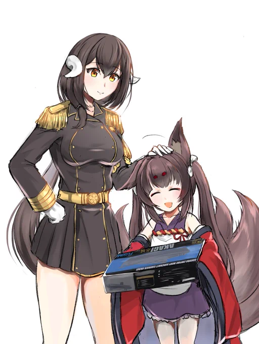 天城ちゃんを模型仲間に引き込もうとする三笠
#アズールレーン 