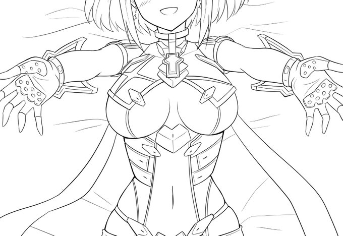線画がだいたいできたのでチラ見せ 