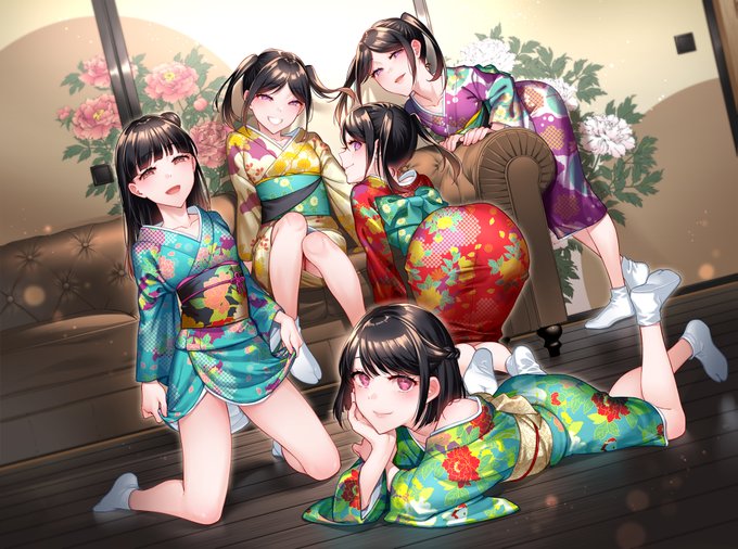 お屋敷で和服少女たちとイイコトするお話。 