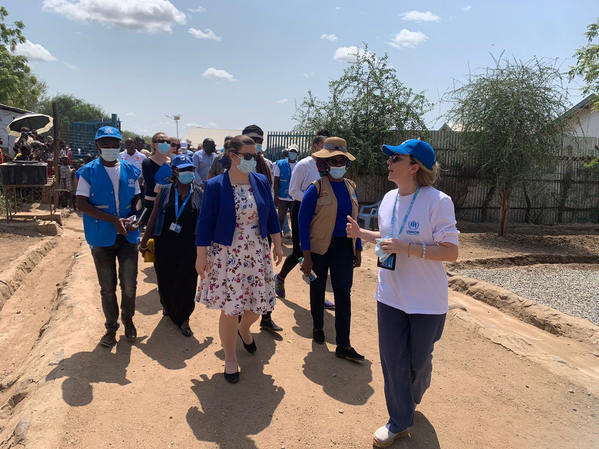 UNHCR_Kenya's tweet photo. Today, we are glad to welcome the delegation from countries 🇧🇪🇪🇺🇫🇮🇳🇱🇨🇭🇬🇧  that continue to offer crucial support to refugees and host communities in Kenya. 

Thank you for making an important visit to the Kakuma refugee camp and Kalobeyei settlement. https://t.co/w355FMJn7J