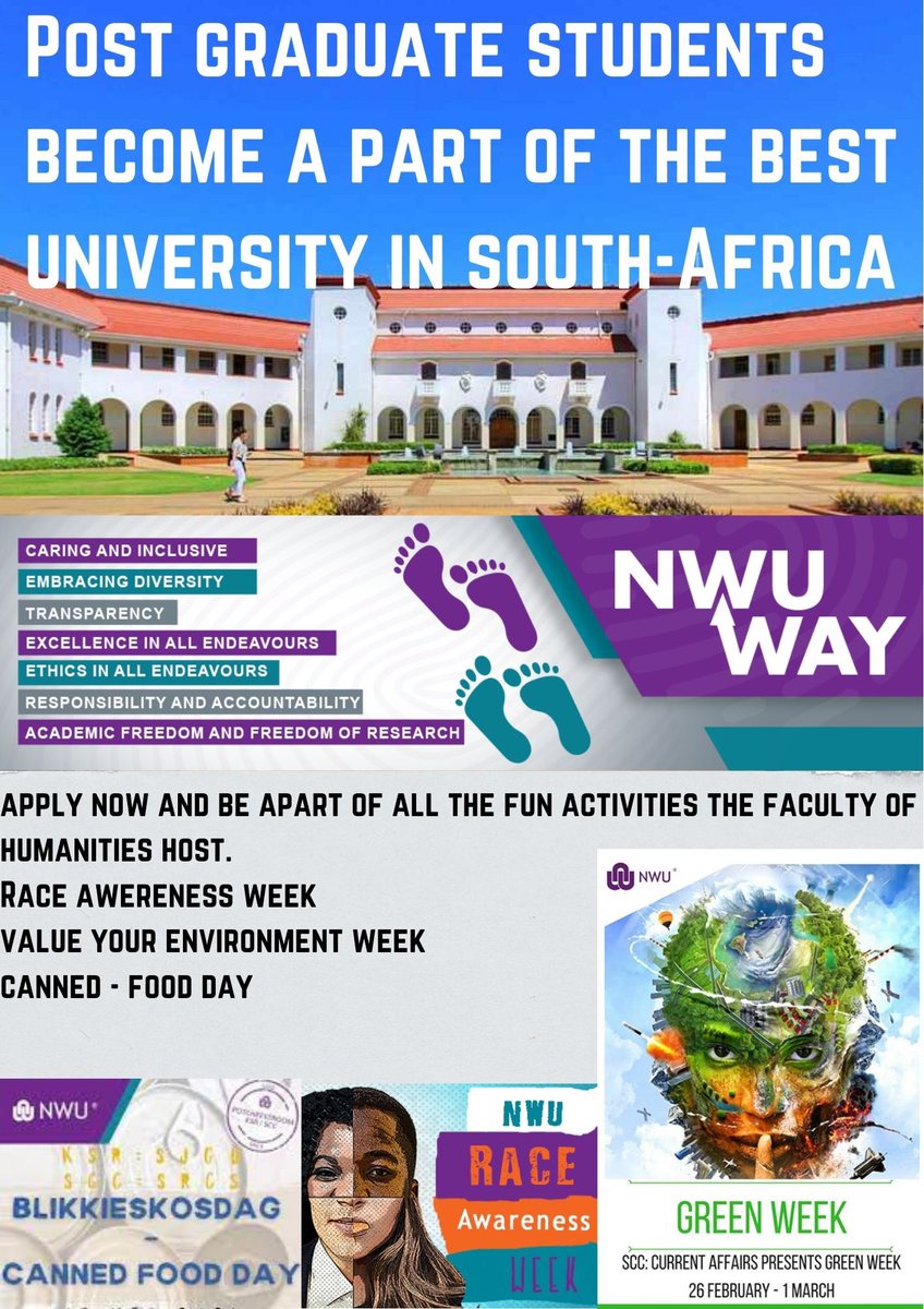 NWU Faculty of Humanities tweet media
