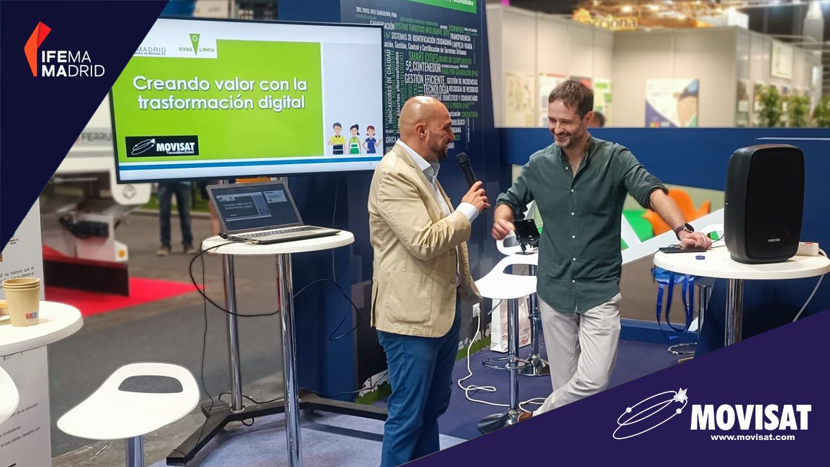 MOVISAT_es's tweet image. Gracias a Jorge Rochet, de #Rivamadrid, por exponer vuestra experiencia con nuestra plataforma informática de gestión de residuos y limpieza viaria.

#MOVISAT #EcoSAT #EcoMovil #EcoRutas #EcoCalidad