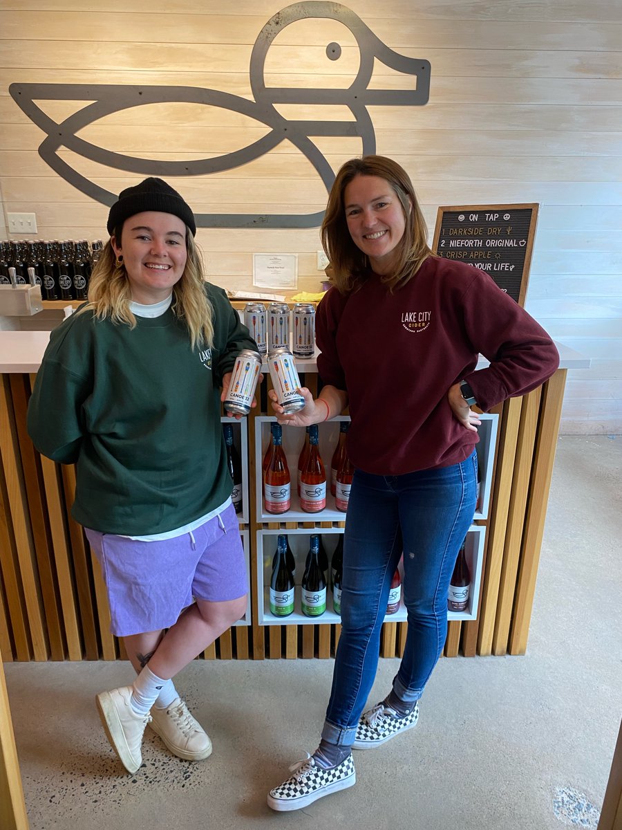 Our Canoe 22 specialty cans are now labeled and hitting the shelves!!

Check out Poet (<a href="/LakecityciderNS/">Lake City Cider</a>  owner) and Anisa Francoeur (can artist) labeling the cans!

These are now available for purchase at the Lake City Cider store and on their website for purchase across Canada!