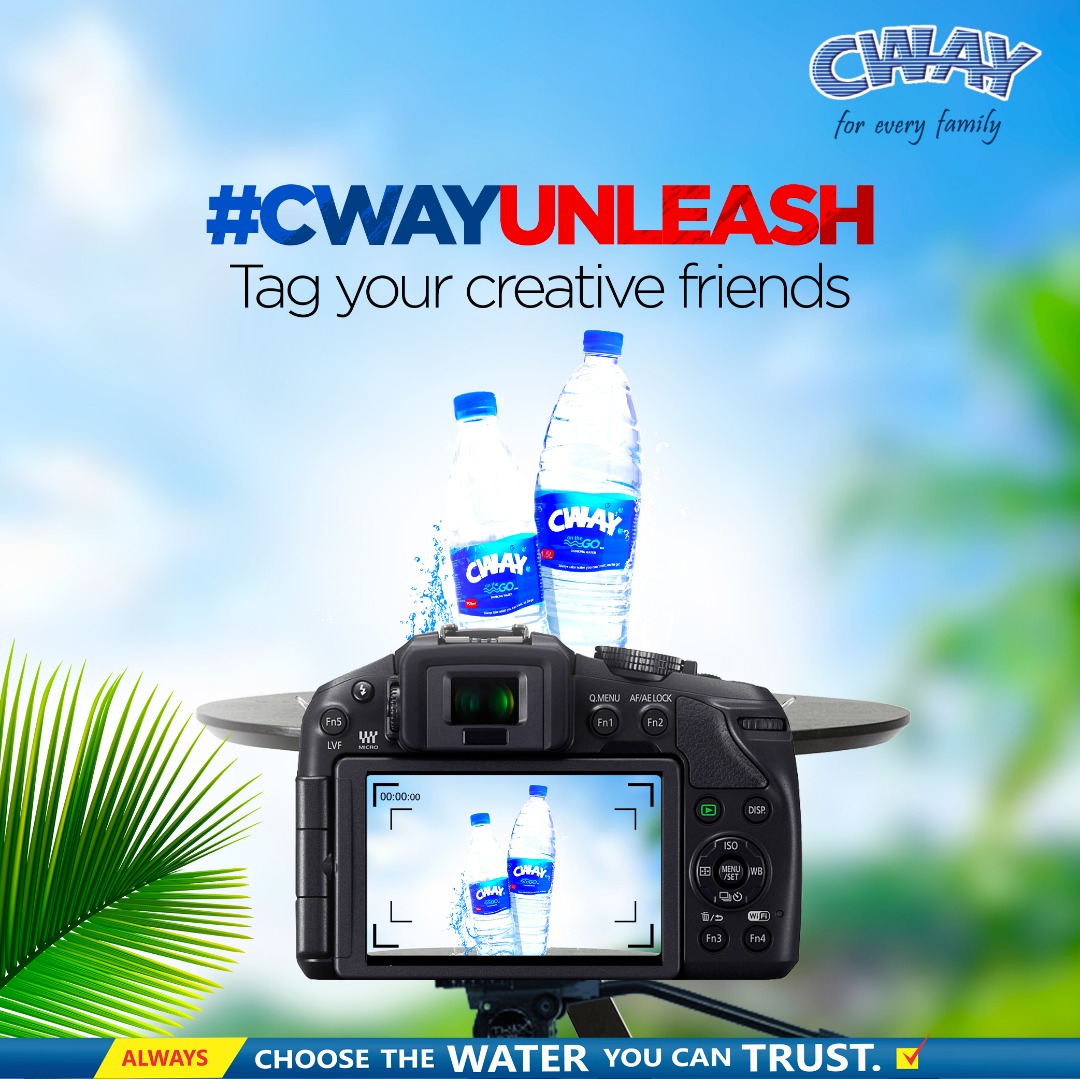 cwaytablewater's tweet photo. The #cwayunleash campaign is still ongoing. Put your best foot forward; the more creative your entries, the greater your chances of winning.

Tag your friends to tag their friends to participate. Good luck! #givesway #water #drinkwater https://t.co/f3uO3sRaAG