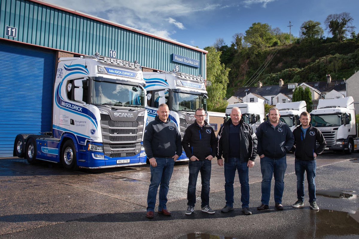 Mc Goldrick Transport of Portglenone, Co. Antrim have recently taken delivery of two fantastic Scania 770 S A 6x2 tractor units. Vincent Taggart would like to thank the McGoldrick family and wish them the very best of luck. #scania #770S #v8 #heavyhaulage #roadtrucksltd