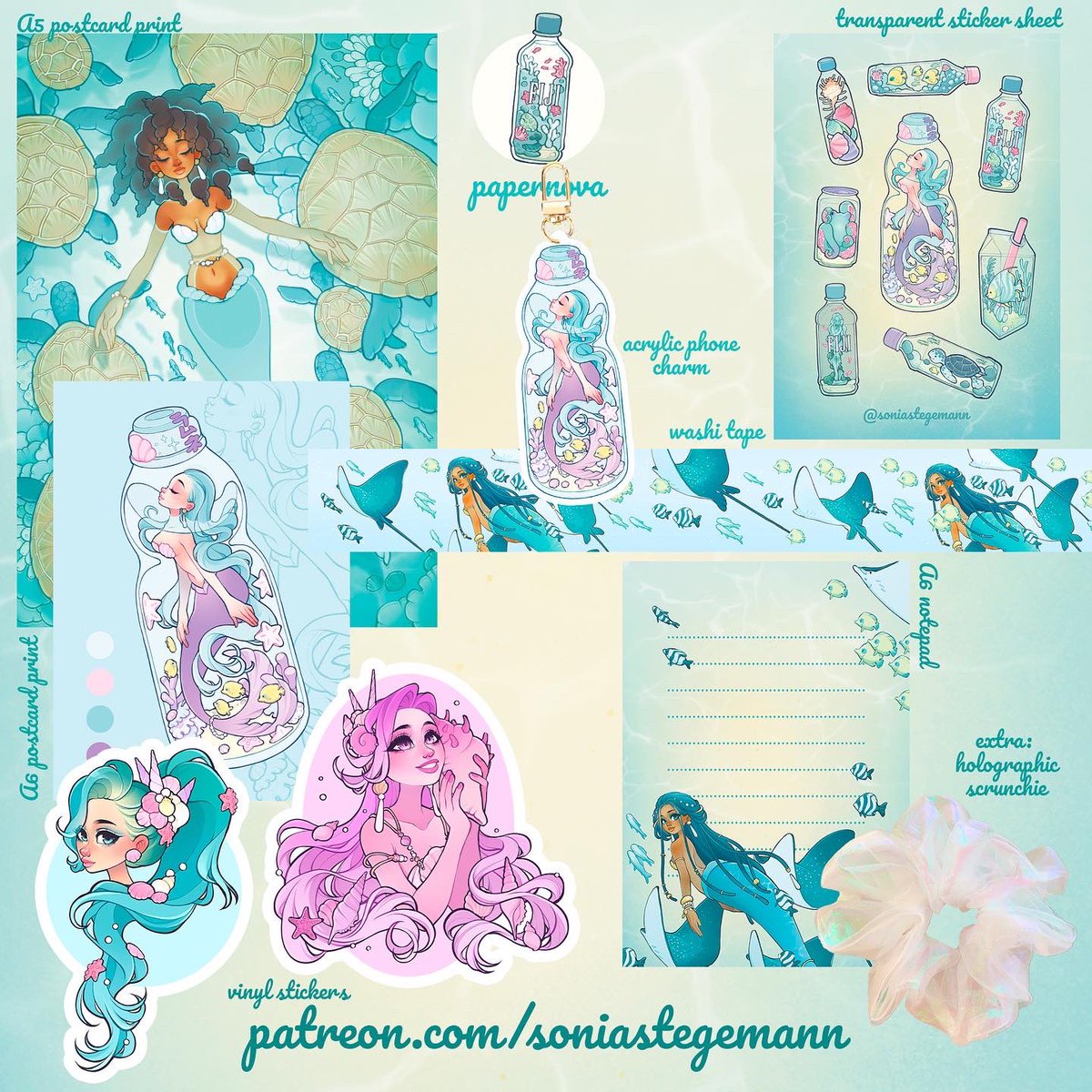 We lost the pearl chains in the mail so there will only be the bottle acrylic charms as the special item🙏🏻🥲
Here is the updated overview💗 
