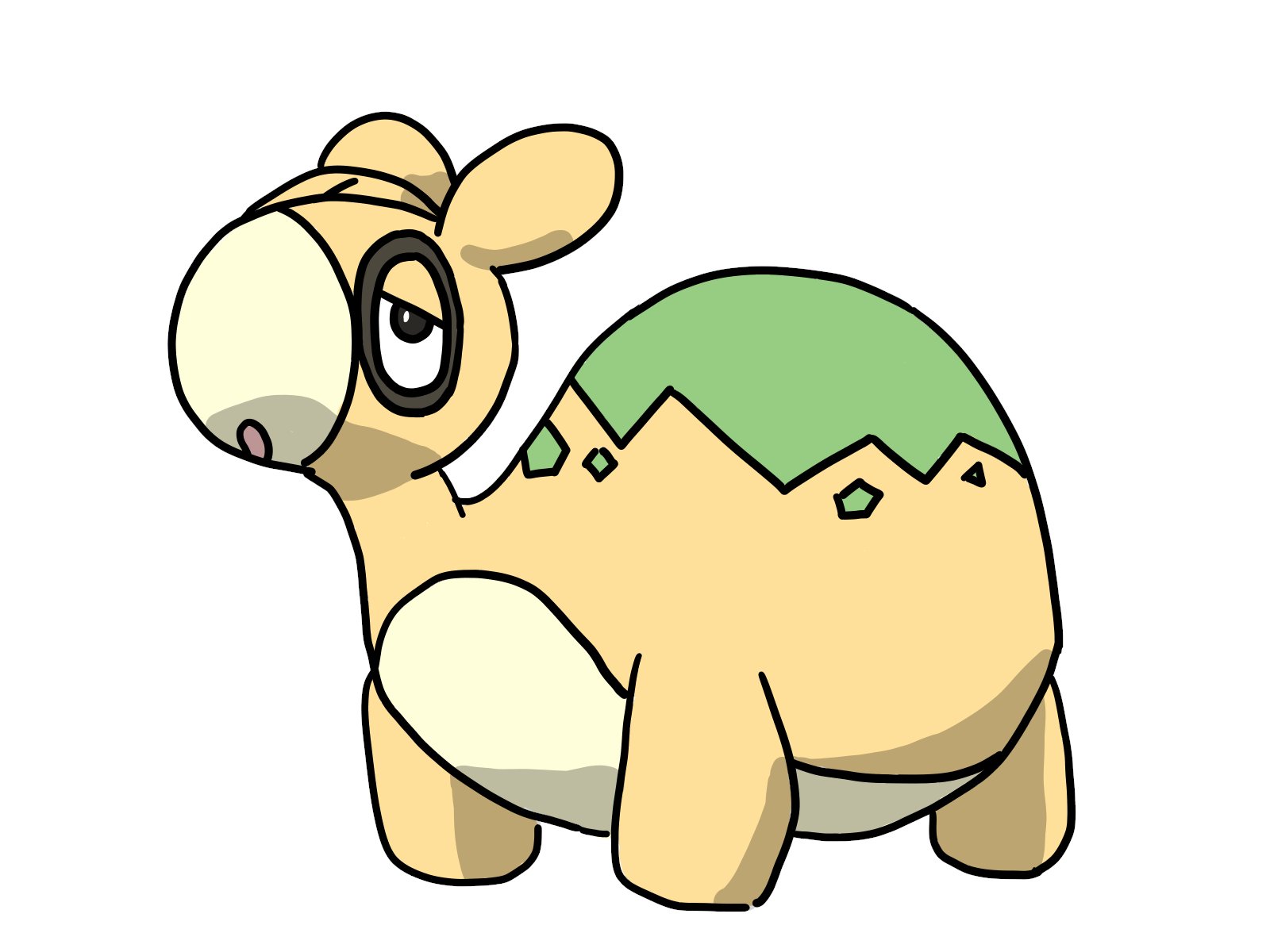 ぽんずってん ポケモン ドンメルを模写しました ドンメルとダンバルの名前ごちゃごちゃになるのは俺だけ T Co V2lskvou0u Twitter