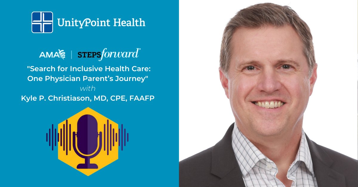 Dr. Kyle Christiason has a personal reason for pushing to make health care more inclusive — his son. Hear about it in this @AmerMedicalAssn podcast. #AMAStepsForward #PrideMonth

Listen on Spotify (spoti.fi/3xs46rD) or Apple Podcasts (apple.co/39gYFT9).