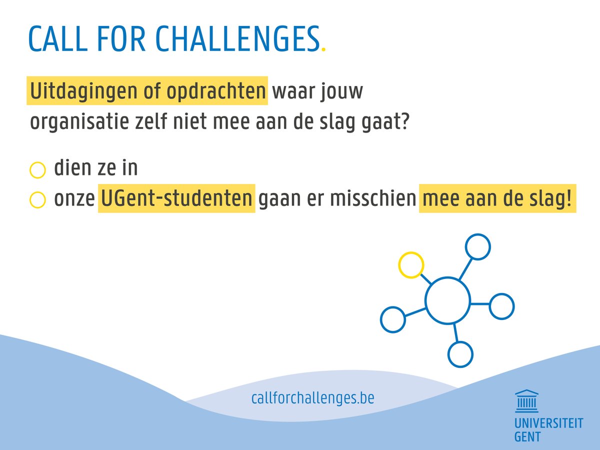 👉🏻 Surf naar: callforchallenges.be en dien je uitdaging of opdracht in! 🚀