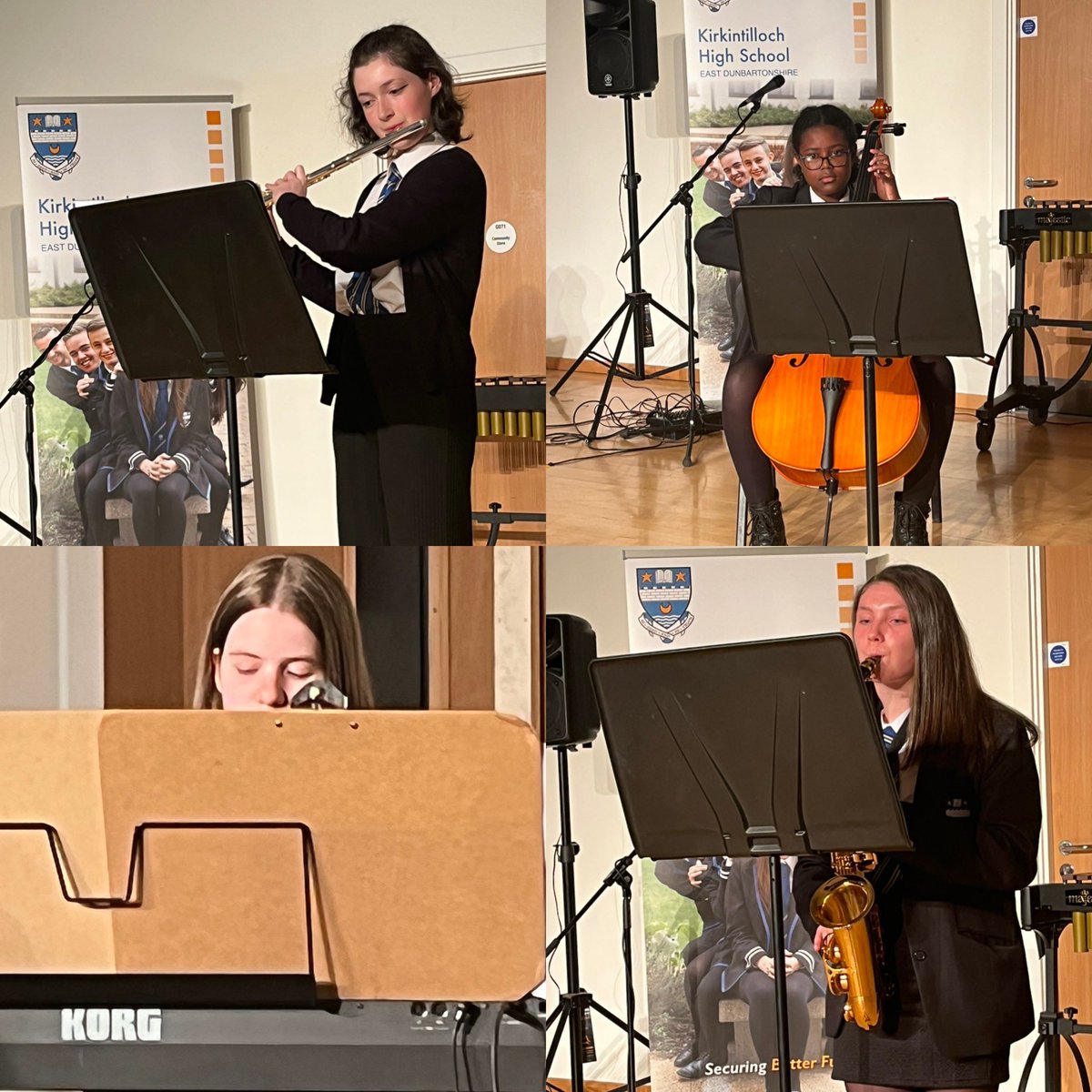 KirkintillochHS's tweet photo. We were so proud of our Young Musician of the Year event this week. Beautiful, confident performances from all of our instrumentalists and vocalists. Thank you to our wonderful staff &amp; instrumental tutors at @KhsMusicSchool &amp; to our parents &amp; carers for joining us! #KirkyProud https://t.co/jDfdLHiyef