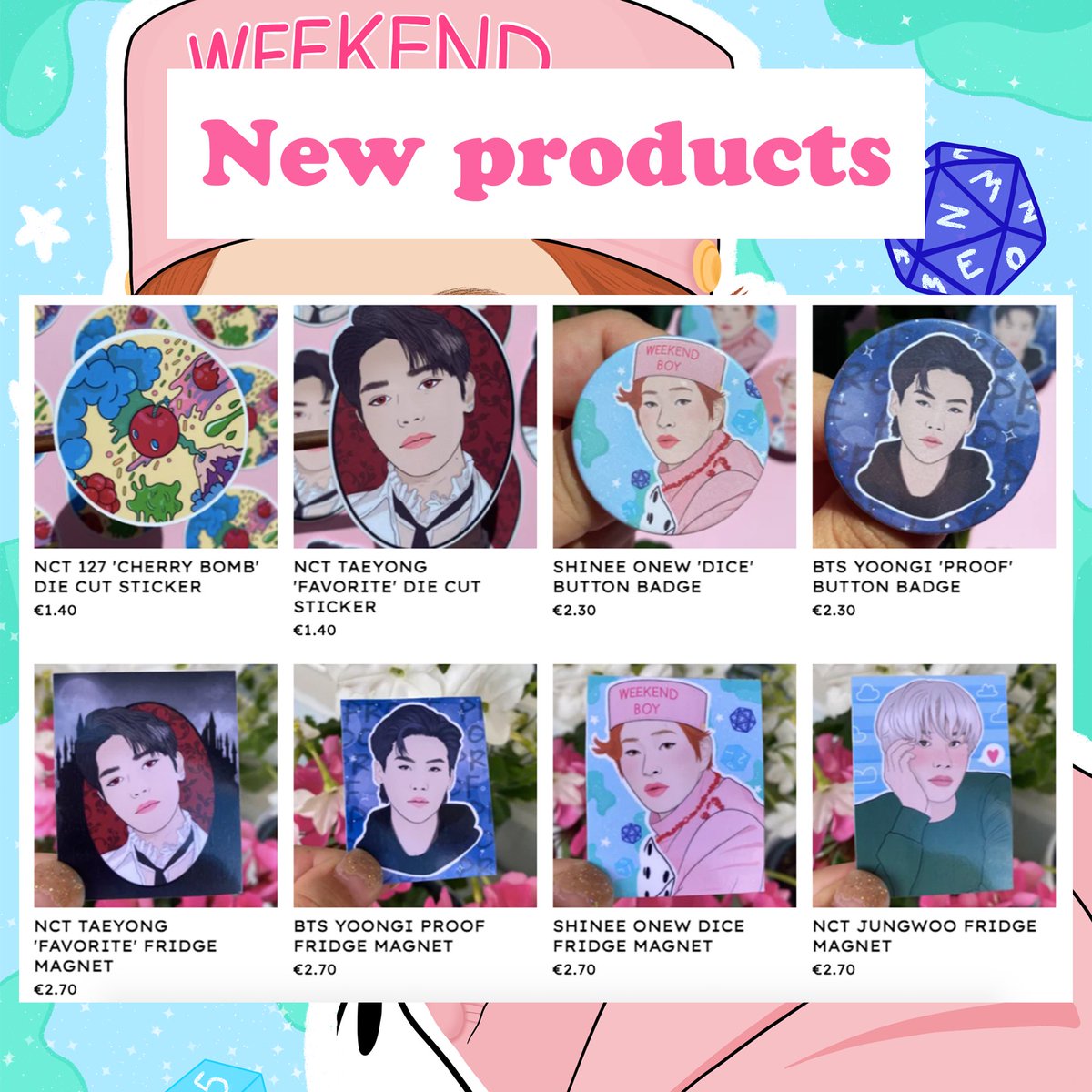 The shop has just been updated with lots of new items! 😍 Can’t wait to pack all of your orders 💕 

cypherdesign.bigcartel.com 

#shopupdate #kpopfanart #kpopstore #kpopshop