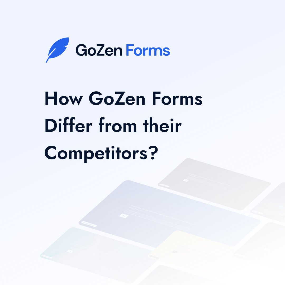 GoZen_Tech's tweet image. What sets GoZen Forms apart from other existing solutions?🤔
#gozenforms #marketing (don&apos;t miss to see the thread)