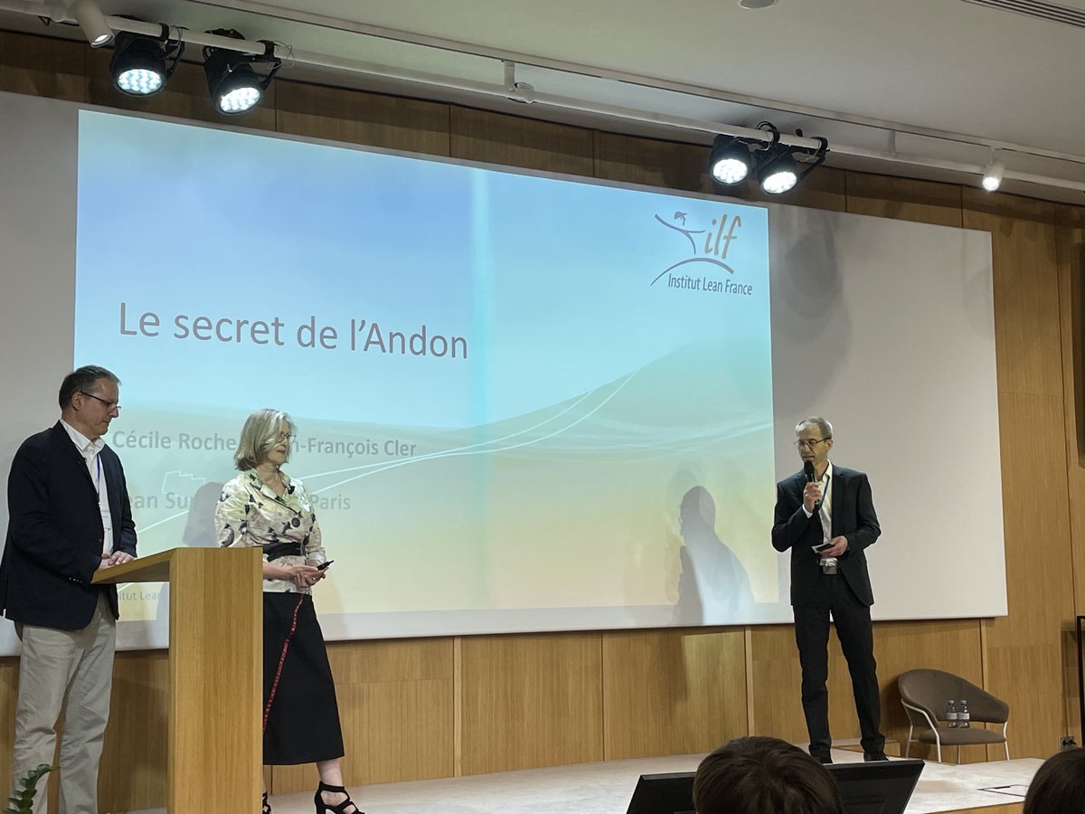 Le secret de l’andon révélé par ⁦<a href="/CcileanEngine/">Cécile Roche</a>⁩ et Jean-Francois Cler de Thales 

Révéler un secret mais cela n’est pas une martingale  !

#LeanSummit #Lean <a href="/INST_LEANFRANCE/">INSTITUT LEAN FRANCE</a> ⁦<a href="/LeanGlobal/">Lean Global Network</a>⁩