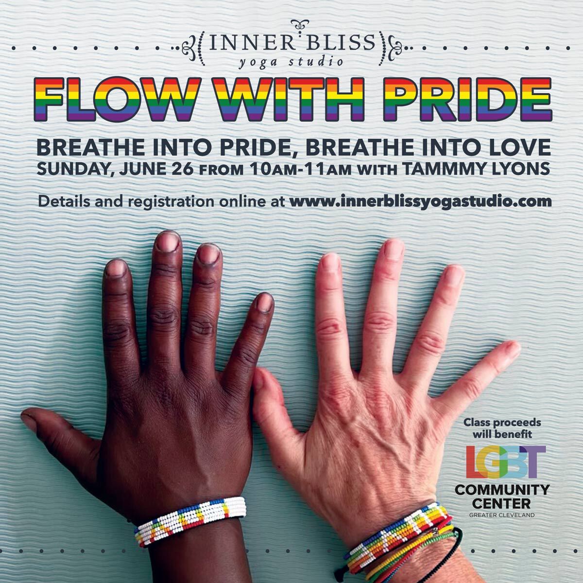 Inner Bliss cordially invites members of the LGBTQ+ community and allies, family, friends, and the IBY community to come together to breathe and move in the name of pride at our Westlake yoga studio! #Pride #PrideMonth #Pride2022