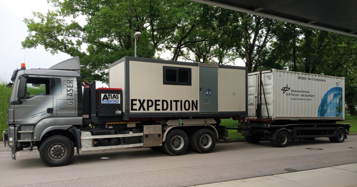 DLR_en's tweet photo. ❓ Why are four #robots, a drone, a lunar lander, several expedition containers 🚛🚚, as well as a @DLR_de team of 80 personnel, currently travelling to the #Etna volcano in Sicily? 🌋🇮🇹

Stay tuned for the answer ... coming soon! 😉 #ARCHES #RobotsOnEtna https://t.co/XMj4bxc5Hd