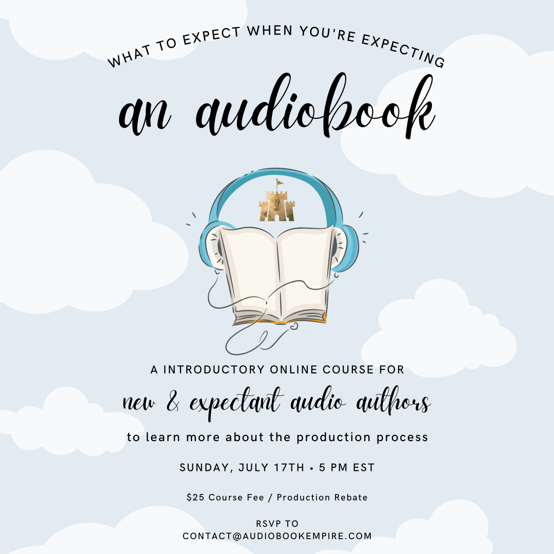 ☂️ The Empire's next event, "What to Expect When You're Expecting an Audiobook" 🍼 is an online course designed to educate new and potential "audio authors" about the production process, including what to do with your audio-baby once it's in your hands.

instagram.com/p/Ceq-sLpOxel/