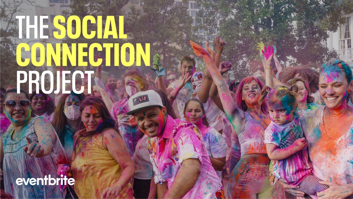 eventbrite's tweet photo. We’re excited to announce #TheSocialConnectionProject, our new multi-year initiative aimed at increasing social connection and decreasing social isolation by transforming how we connect at live events. 

Learn more: https://t.co/TWxMUwgt3L https://t.co/Gy4iSN9i1G