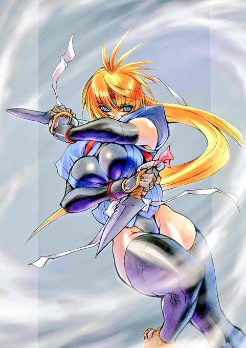 ②
#過去絵を投げて絵を描いた気になろうキャンペーン
同人誌カバーのコピック画をレタッチ。 