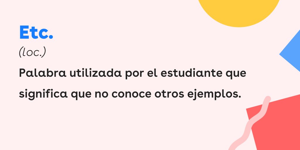 ¿Quién no ha abusado de la palabra "etc." alguna vez? 🤣

#clasesparticulares #clases #cursos #superclases #colegio #profe #profesores #educacion