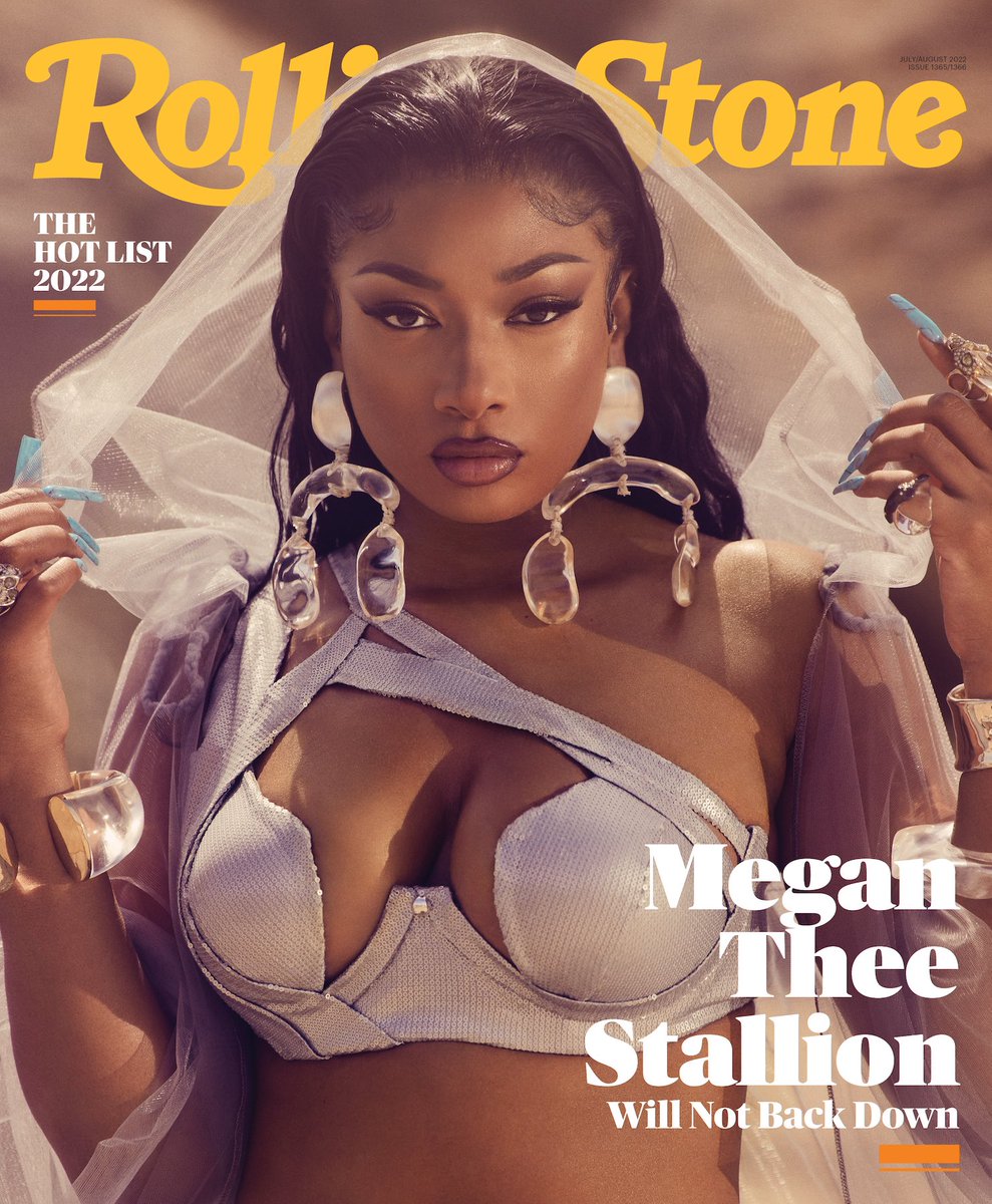 PopCrave's tweet photo. Megan Thee Stallion looks incredible on the cover of @RollingStone. 

📸: Ramona Rosales https://t.co/8oz7xRSp2J