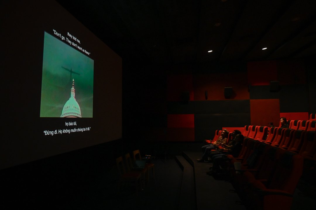 LibRadioProject's tweet image. Some photos from the screening of @LibRadioProject at UNESCO Vietnam's workshop Sonic Ground where sound designer @soundawakener talked about the sound design aspect of the artwork. Photos courtesy of UNESCO Vietnam.