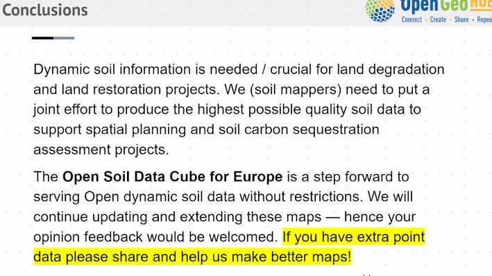 sabgis1's tweet photo. Great presentation on many levels: Open Data &amp; Science &amp; Policy &amp; personal commitment, including a personal invitation to all of us to "SHARE MORE DATA to HELP MAKE BETTER MAPS!". @tom_hengl went on to show us how to by extending this request to the following speaker!! https://t.co/9vUiNV70N9