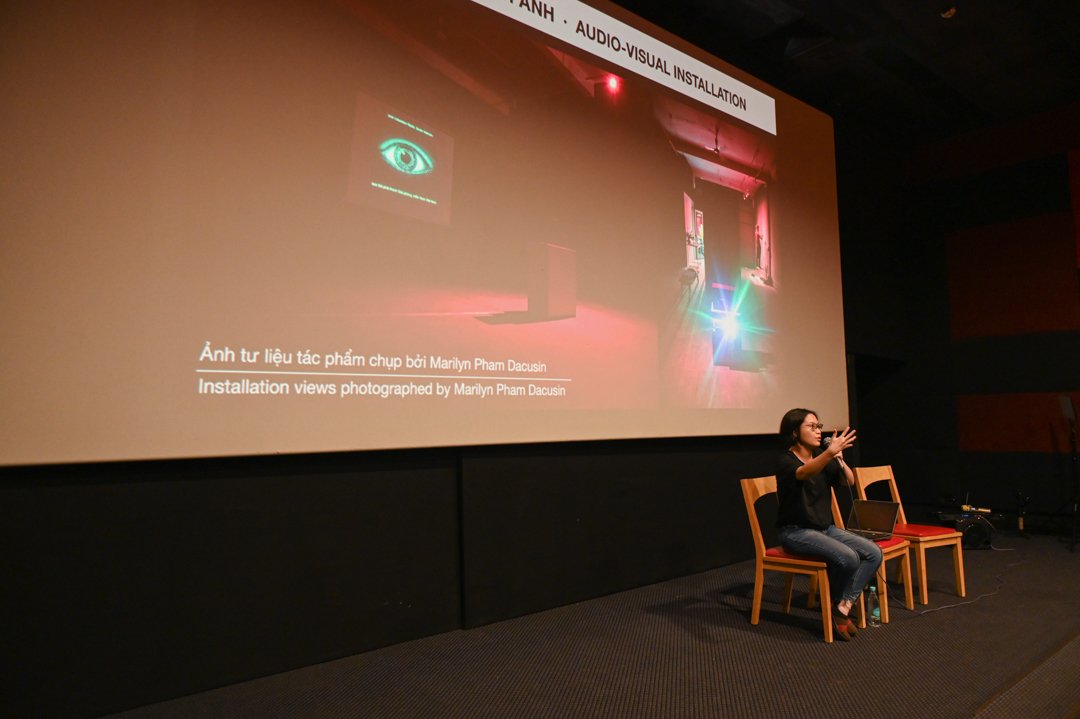 LibRadioProject's tweet image. Some photos from the screening of @LibRadioProject at UNESCO Vietnam's workshop Sonic Ground where sound designer @soundawakener talked about the sound design aspect of the artwork. Photos courtesy of UNESCO Vietnam.