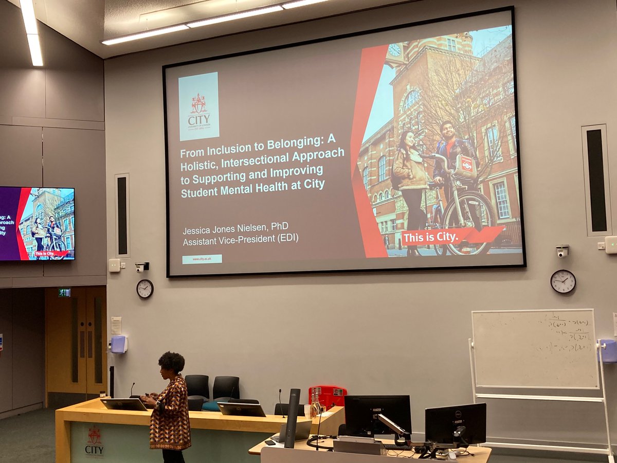 CityUniPsych's tweet photo. Dr @jublieej8, Assistant Vice President (EDI-Race Equality) @CityUniLondon discusses the importance of intersectional thinking to bring about transformative change for improved student mental health.
#CitySMH https://t.co/iwc9Ep5PIX