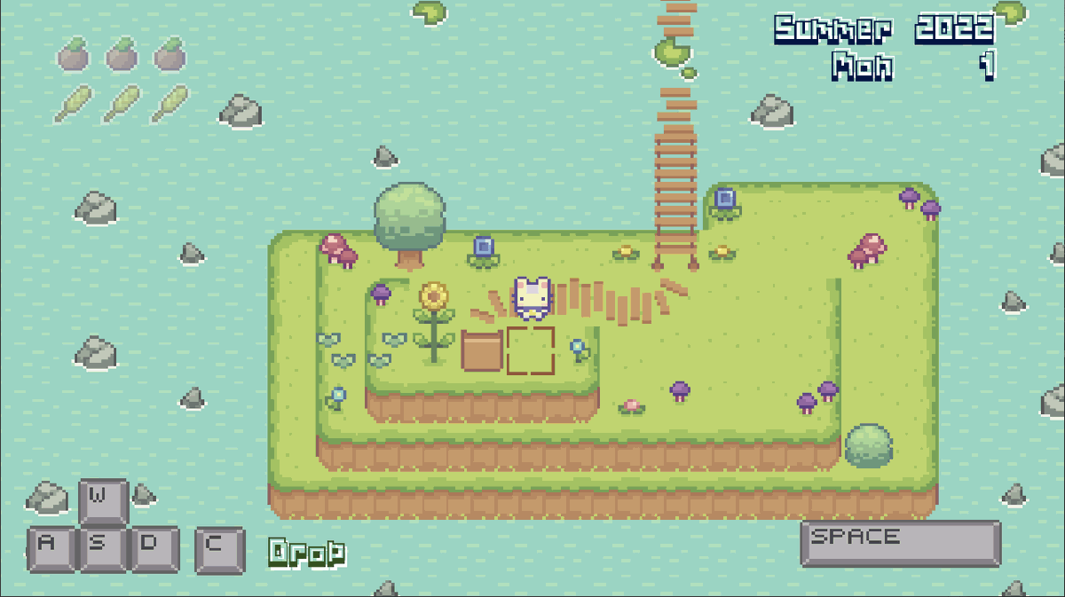 itchio's tweet photo. Sprout About: A relaxing  game jam entry. Grow some crops and just relax! 

https://t.co/90LHVDMx8M by @ABobbyT https://t.co/GfEQM4jLHy